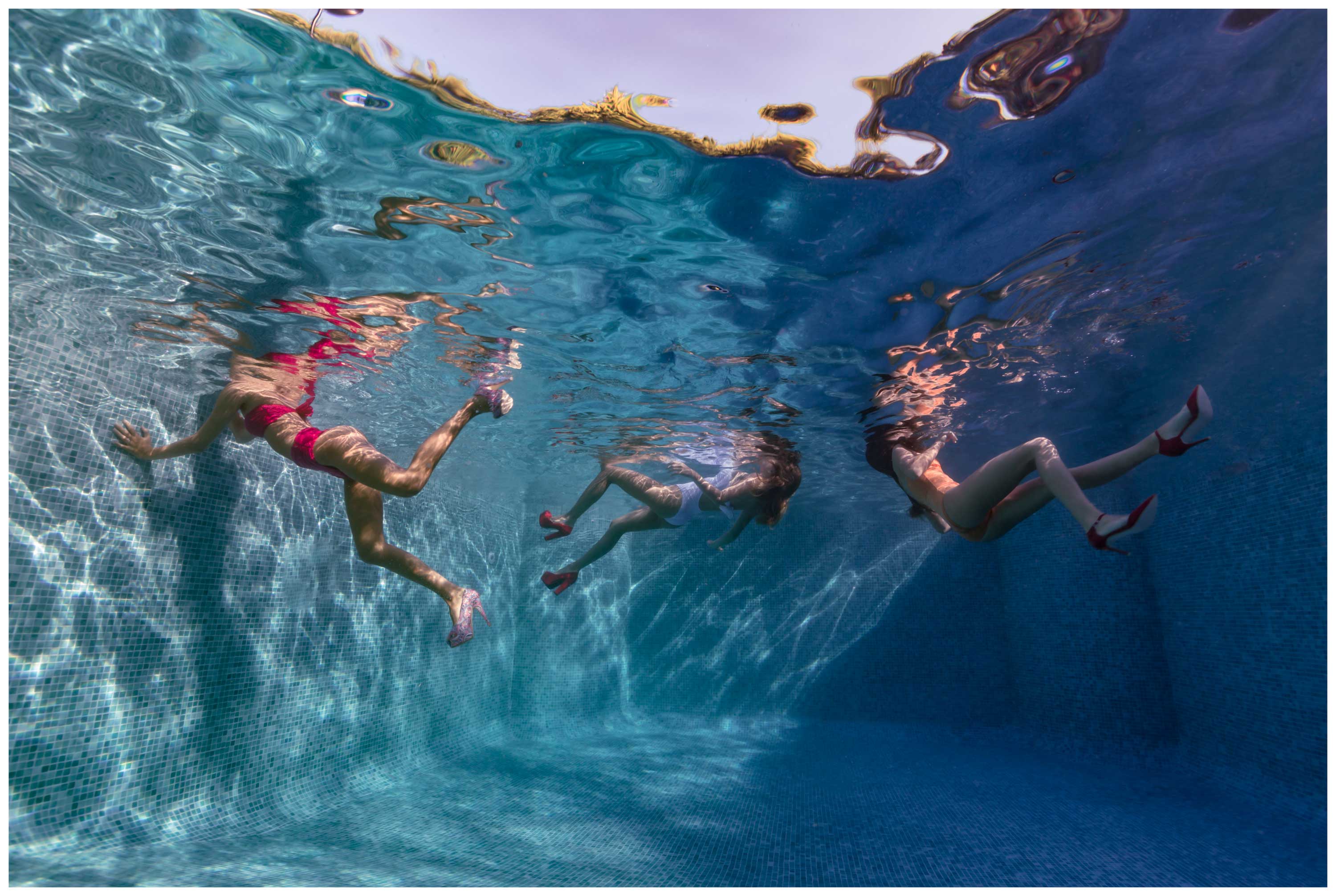 Sister Legs - Underwater Fashion Photography by Maya Almeida
